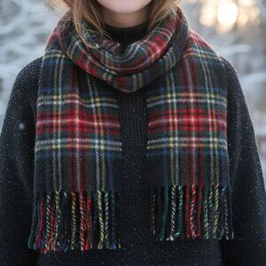 Ballantrae Lambswool Plaid Scarf - Classic Tartan Edinburgh Scotland Wool